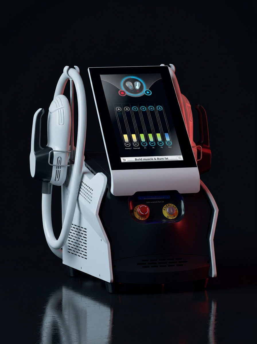 Dettaglio dell'applicatore BodySculpt con luce rossa