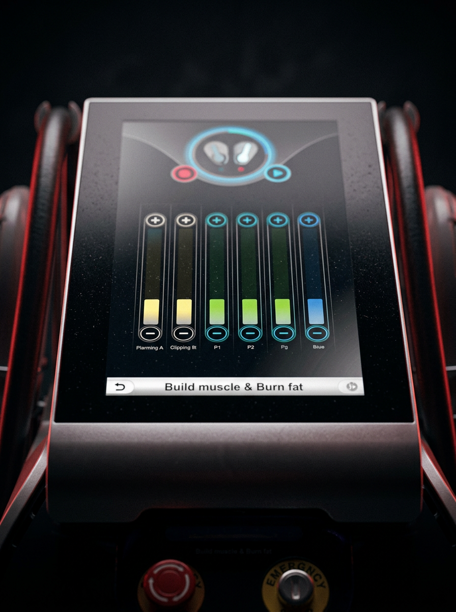 Interfaccia touchscreen del macchinario BodySculpt